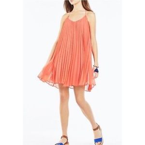 BCBGeneration Coral pleated dress